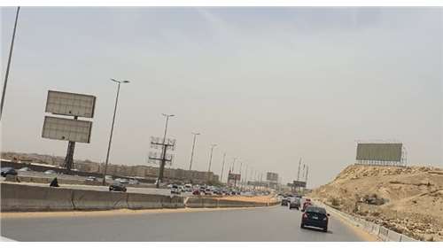 For the second month in a row, Ring Road’s billboards are empty in Egypt