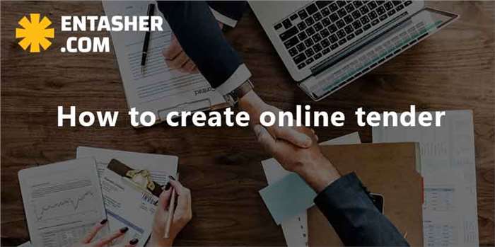 How to create online tender ?