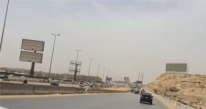 For the second month in a row, Ring Road’s billboards are empty in Egypt